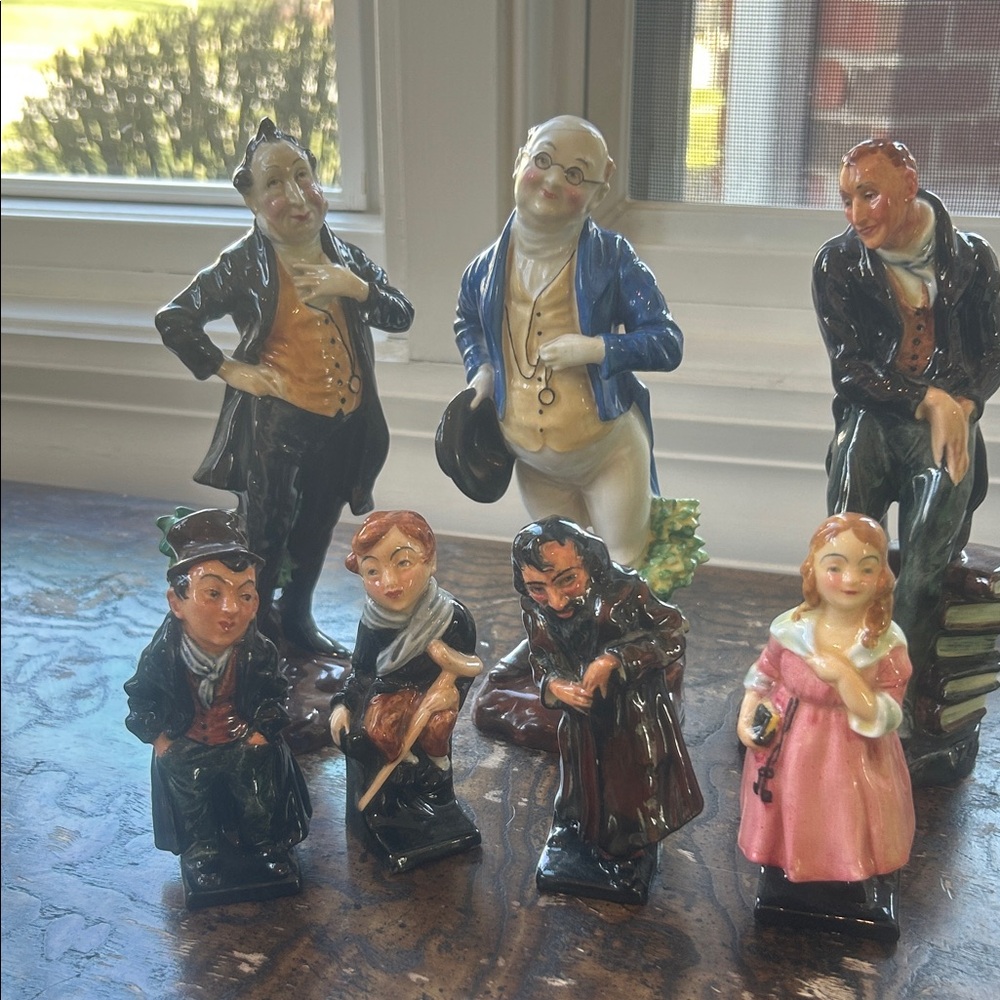 Royal Doulton Charles Dickens Characters Hand-Painted Ceramic Figurines